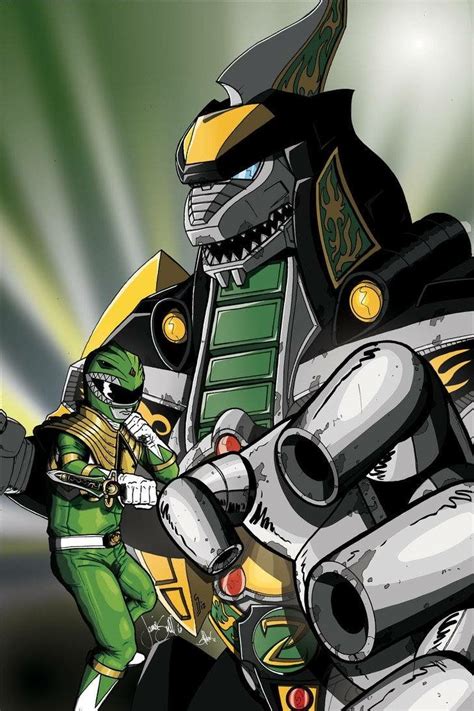 green power ranger dragonzord.